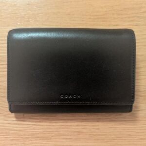 Vintage Coach Black Leather Wallet